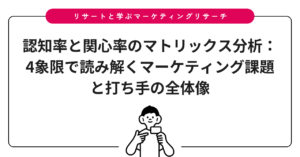 認知率と関心率のマトリックス分析：4象限で読み解くマーケティング課題と打ち手の全体像