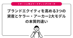 ブランドエクイティを高める3つの資産とケラー・アーカー2大モデルの本質的違い