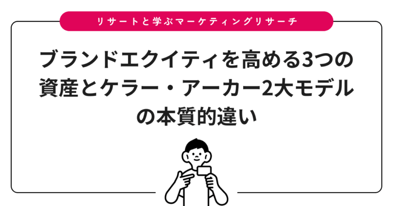ブランドエクイティを高める3つの資産とケラー・アーカー2大モデルの本質的違い