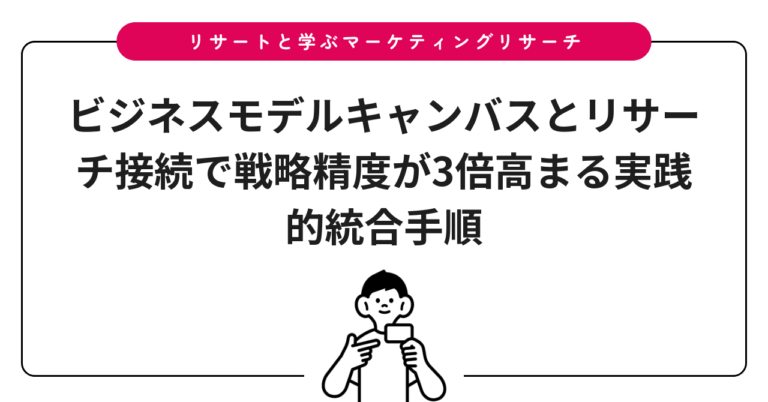 ビジネスモデルキャンバスとリサーチ接続で戦略精度が3倍高まる実践的統合手順